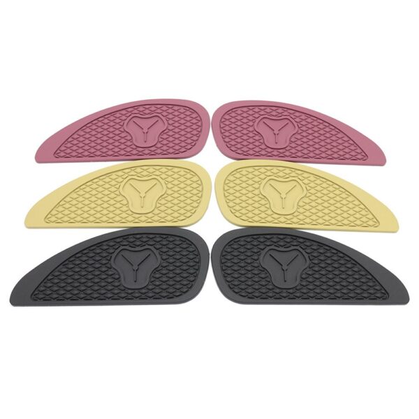 Motorcycle Cafe Racer Side Fuel Tank Pads Rubber Stickers Protector Sheath Knee Grip Protector
