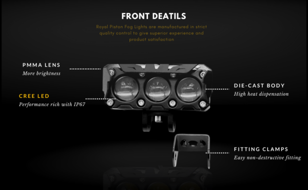 HJG QUAD LENS LED Light white + yellow