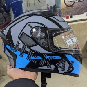 JIEKAI JK-902 Blue Black Uplift Dual Visor Helmet DOT New