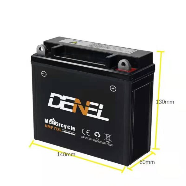 DENEL DRY BATTERY 7amp 12v FOR HONDA CG125 SPECIAL EDITION