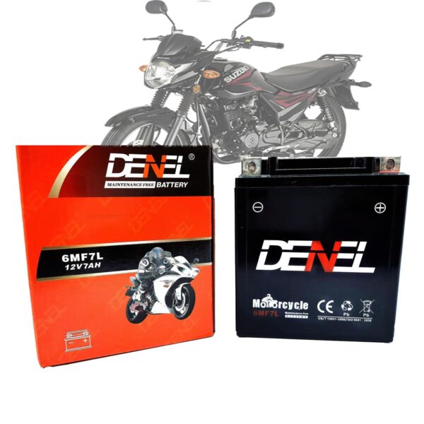 DENEL Dry battery 7amp 12v For SUZUKI GR150