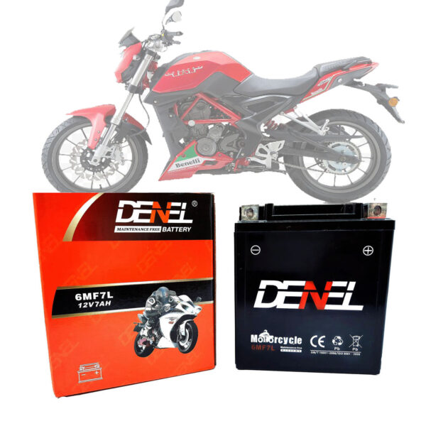 DENEL Dry battery 7amp 12v For BENELLI TNT25