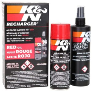 K&N AIR FILTER CLEANING KIT AEROSOL FILTER CLEANER AND OIL KIT RESTORES ENGINE AIR FILTER PERFORMANCE SERVICE KIT-99-5000