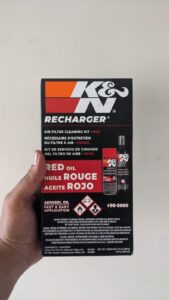 K&N® Recharger® Kit 99-5000 is designed to restore the performance of your K&N® oiled cotton air filter, and includes a 6.5-ounce aerosol can of oil and a 12-ounce spray bottle of POWER KLEEN®. POWER KLEEN® industrial strength degreaser helps dissolve dirt, old filter oil, and other filter-clogging particulates, allowing them to be rinsed away easily with® water. When used as directed, the included air filter oil remains suspended in the pleats of the cotton filter material, allowing for exceptional contaminant capture. View the complete cleaning instructions included in your kit.