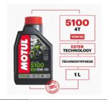 MOTUL 5100 10W-30 4T Engine Oil TECHNOSYNTHESE semi-synthetic For Motorcycle 1Liter