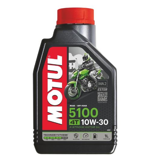 MOTUL 5100 10W-30 4T Engine Oil TECHNOSYNTHESE semi-synthetic For Motorcycle 1Liter