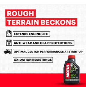 MOTUL 5100 10W-30 4T Engine Oil TECHNOSYNTHESE semi-synthetic For Motorcycle 1Liter