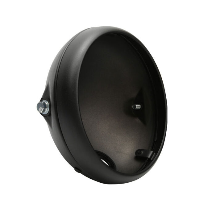 7inch Headlight Metal Cowling Frame Base Cover Holder Matt Black