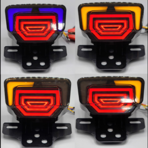 Honda LED Smoke Back Light Tail Light with Indicators Turn Signal Fancy Sporty For Honda CD70 & CG125