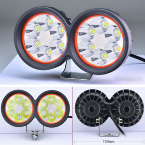 Motorcycle Dual LED External 12 light lamp spot light
