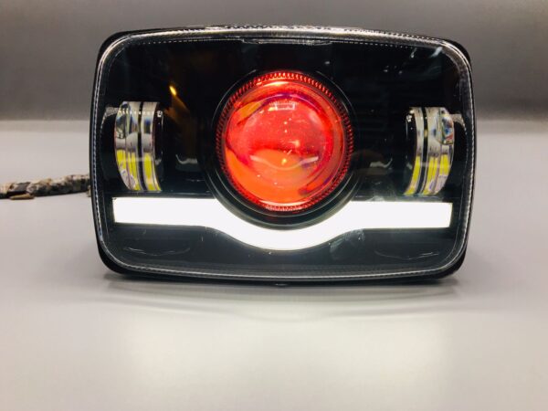 Square Devil Eye Headlight Beam Upgraded Model For Honda CD70 CG125