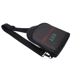 Adjustable Sling Backpack Sling Bag Side Bag USB Power Supply 10.5in LED Display LCD