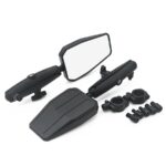 Folding Rearview Mirror with Rotating Base Motorcycle Handlebar ADV Adventure Western Motorbike Accessories