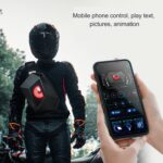 Motorcycle LOY EYE LED Display Shoulder Cross bag Side bag Backpack APP Control Waterproof Adjustable Shoulder Strap USB 12V Universal lcd Travel Bag