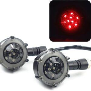 Motorcycle Universal Round Shape Bike Indicators With DRL Light 2 Pcs Set