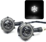 Motorcycle Universal Round Shape Bike Indicators With DRL Light 2 Pcs Set