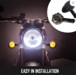 Motorcycle Universal Round Shape Motorcycle Indicators With DRL Light 2 Pcs Set