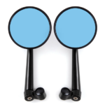 Universal Motorcycle Side View Rear Round CNC Mirrors Adjustable
