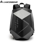 Motorcycle Helmet Bag LAICOBEAR New Design Carbon Fiber Laico Bear - Pure Black Motorbike Large-capacity Luggage Water-resistant Backpack