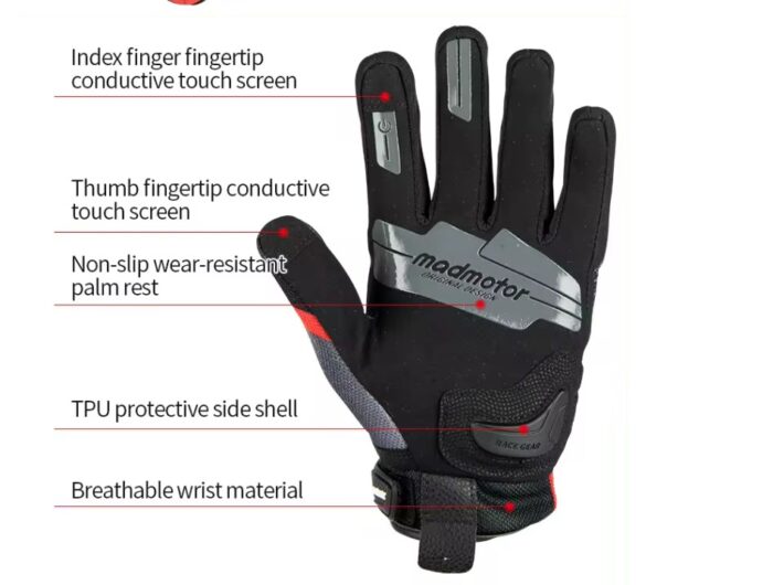 Motorcycle Safety Protection Gloves MADMOTOR MT-21 High Quality