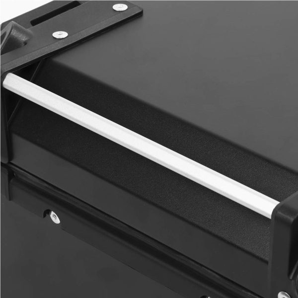 Universal Motorcycle Adventure Aluminum Top Box Black 45L Case Tail Box Luggage Fit