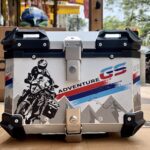 Universal Motorcycle GS Adventure Aluminum Top Box 45L - 55L Graphics Case Tail Box Luggage Fit