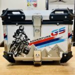Universal Motorcycle GS Adventure Aluminum Top Box 45L - 55L Graphics Case Tail Box Luggage Fit