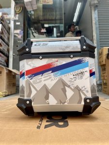 Universal Motorcycle GS Adventure Aluminum Top Box 45L - 55L Graphics Case Tail Box Luggage Fit