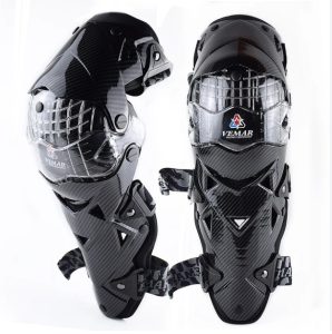 VEMAR Motocross Motorcycle Knee Guards Pads Carbon fiber Leg Protection 