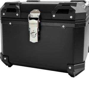Universal Motorcycle GS Adventure ABS Plastic Back Top Box 45L Black Graphics Case Tail Box Luggage Fit Non-Removeable
