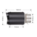 Motorcycle Exhaust Shorty Mini E32 Carbon Fiber Small High Quality and Loud Bass