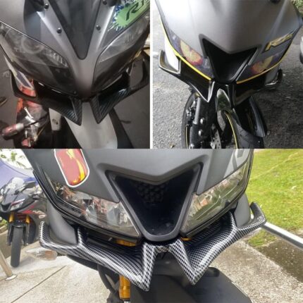 Motorcycle Headlight Wing Spoiler Trim Front Fairing Winglet Honda CB150F Suzuki GR150 Yamaha YBR