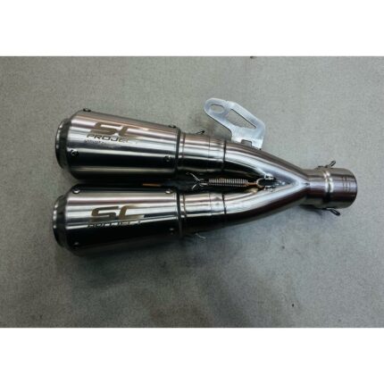 Motorcycle SC Project Dual Pipe Nose Exhaust E09 High Quality Muffler Silencer