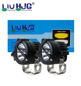 Liu HJG mini Mercedes Y Grill White Yellow LED Fog Light For Motorcycle Car Jeep