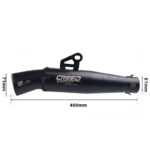 Universal Motorcycle GP CREED Warrior Exhaust Muffler Stainless Steel Escapes Pipe Motorcycle Exhaust System Tube pipe
