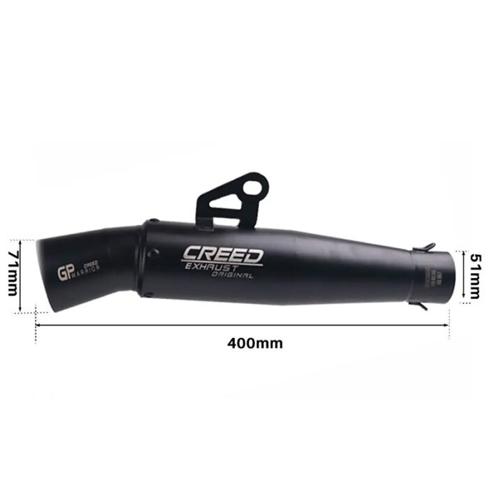 Universal Motorcycle GP CREED Warrior Exhaust Muffler Stainless Steel Escapes Pipe Motorcycle Exhaust System Tube pipe