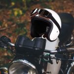 Universal Motorcycle Vintage Cafe Racer Bike Glasses Windproof Helmet Sunglasses Retro Folding Leather Retro goggles Accessories