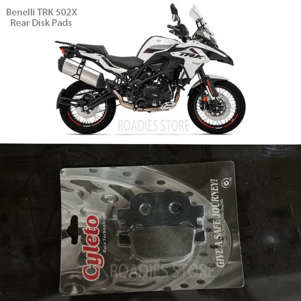 Benelli TRK 502X Rear Disc Brake Pads 1Pair Cyleto 415 High Quality