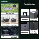 HUAWEI 500WATTS Chargeable CAMPING SOLAR ELECTRIC OUTDOOR PORTABLE POWER STATION output USB USB-C & 220V