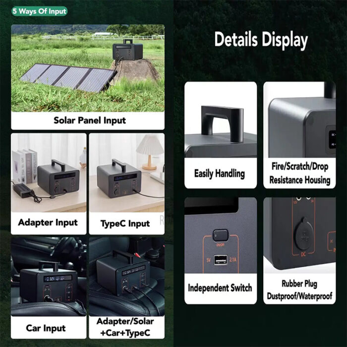 HUAWEI 500WATTS Chargeable CAMPING SOLAR ELECTRIC OUTDOOR PORTABLE POWER STATION output USB USB-C & 220V