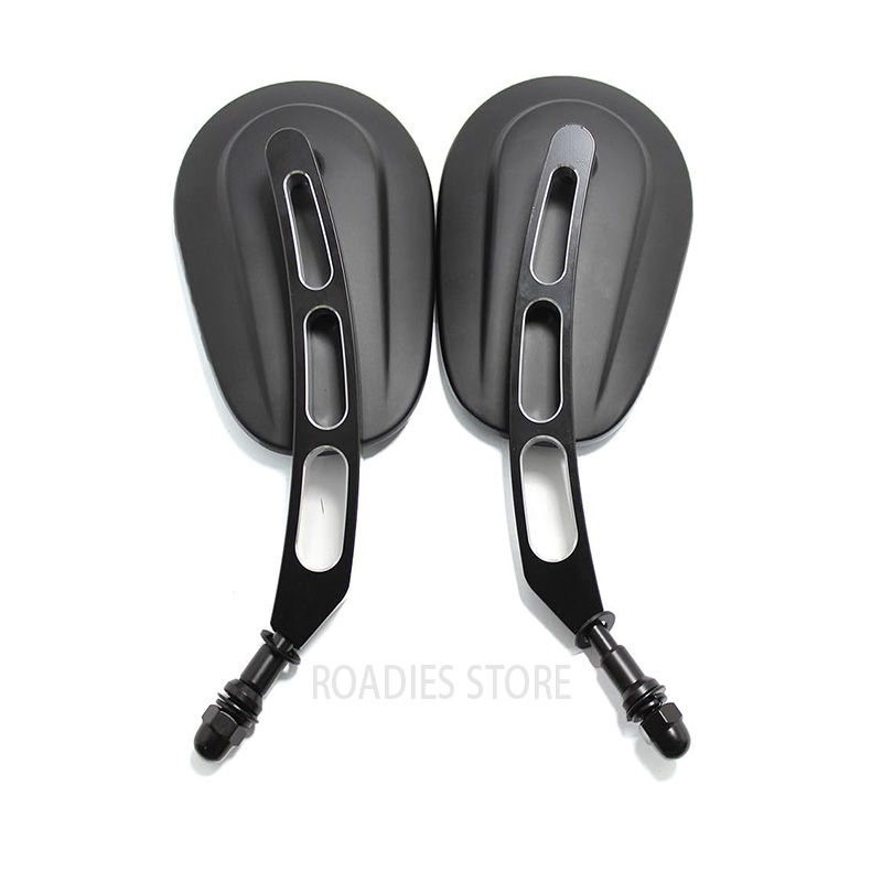 Motorcycle Rearview Mirrors For Harley Davidson Heritage Softail Classic Vintage CVO Street Glide Chrome Matt Black Mirror CNC Aluminum