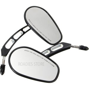 Motorcycle Rearview Mirrors For Harley Davidson Heritage Softail Classic Vintage CVO Street Glide Chrome Matt Black Mirror CNC Aluminum 