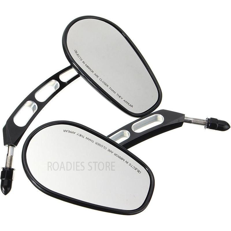 Motorcycle Rearview Mirrors For Harley Davidson Heritage Softail Classic Vintage CVO Street Glide Chrome Matt Black Mirror CNC Aluminum