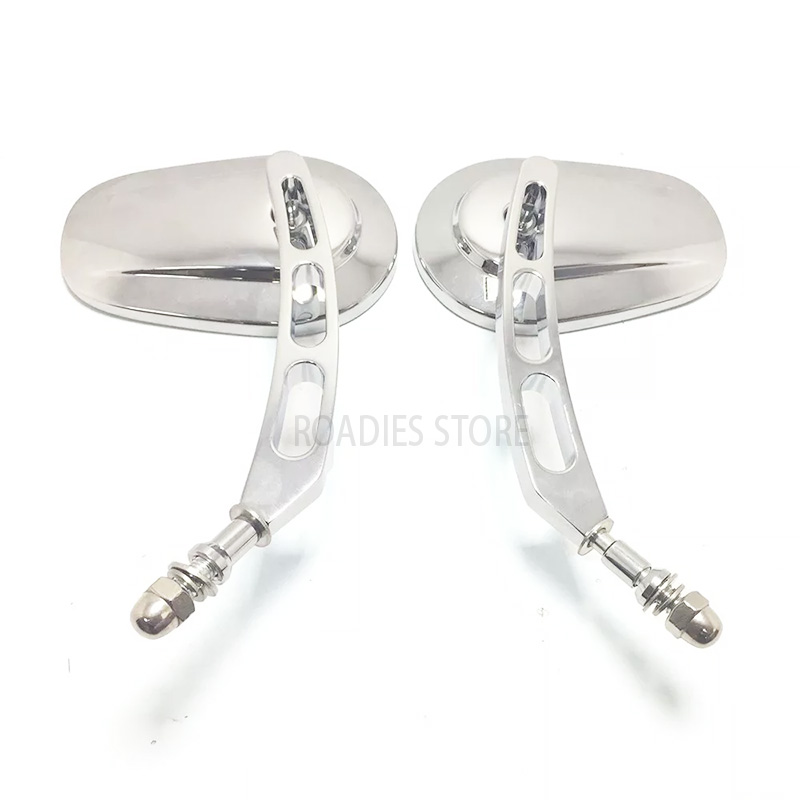 Motorcycle Rearview Mirrors For Harley Davidson Heritage Softail Classic Vintage CVO Street Glide Chrome Matt Black Mirror