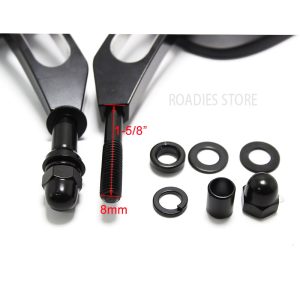 Motorcycle Rearview Mirrors For Harley Davidson Heritage Softail Classic Vintage CVO Street Glide Chrome Matt Black Mirror CNC Aluminum 