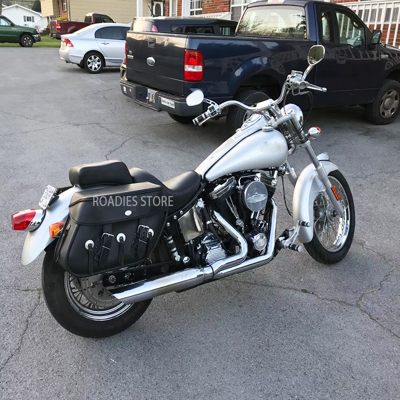 Motorcycle Rearview Mirrors For Harley Davidson Heritage Softail Classic Vintage CVO Street Glide Chrome Matt Black Mirror