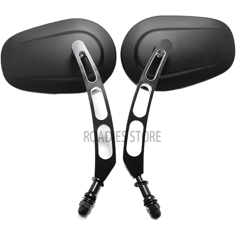 Motorcycle Rearview Mirrors For Harley Davidson Heritage Softail Classic Vintage CVO Street Glide Chrome Matt Black Mirror