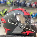 JIEKAI JK-902 Matt Red Green Blue Black Uplift Dual Visor Helmet DOT Jiakai With Built In Spoiler