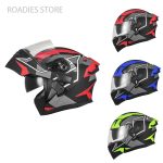 JIEKAI JK-902 Matt Red Green Blue Black Uplift Dual Visor Helmet DOT Jiakai With Built In Spoiler