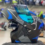 JIEKAI JK-902 Matt Red Green Blue Black Uplift Dual Visor Helmet DOT Jiakai With Built In Spoiler